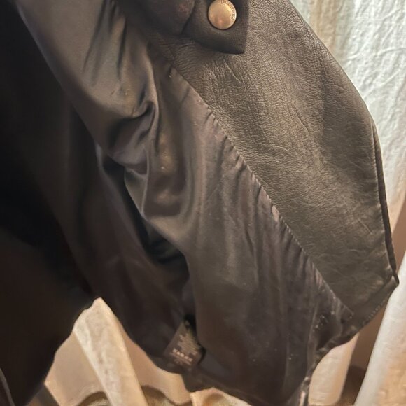 BLANK NYC Vegan Leather bomber jacket - Black Wmn's LG - Picture 4 of 7